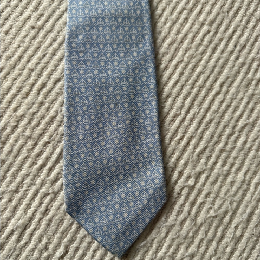 Vineyard Vines Light Blue Sailboat Tie